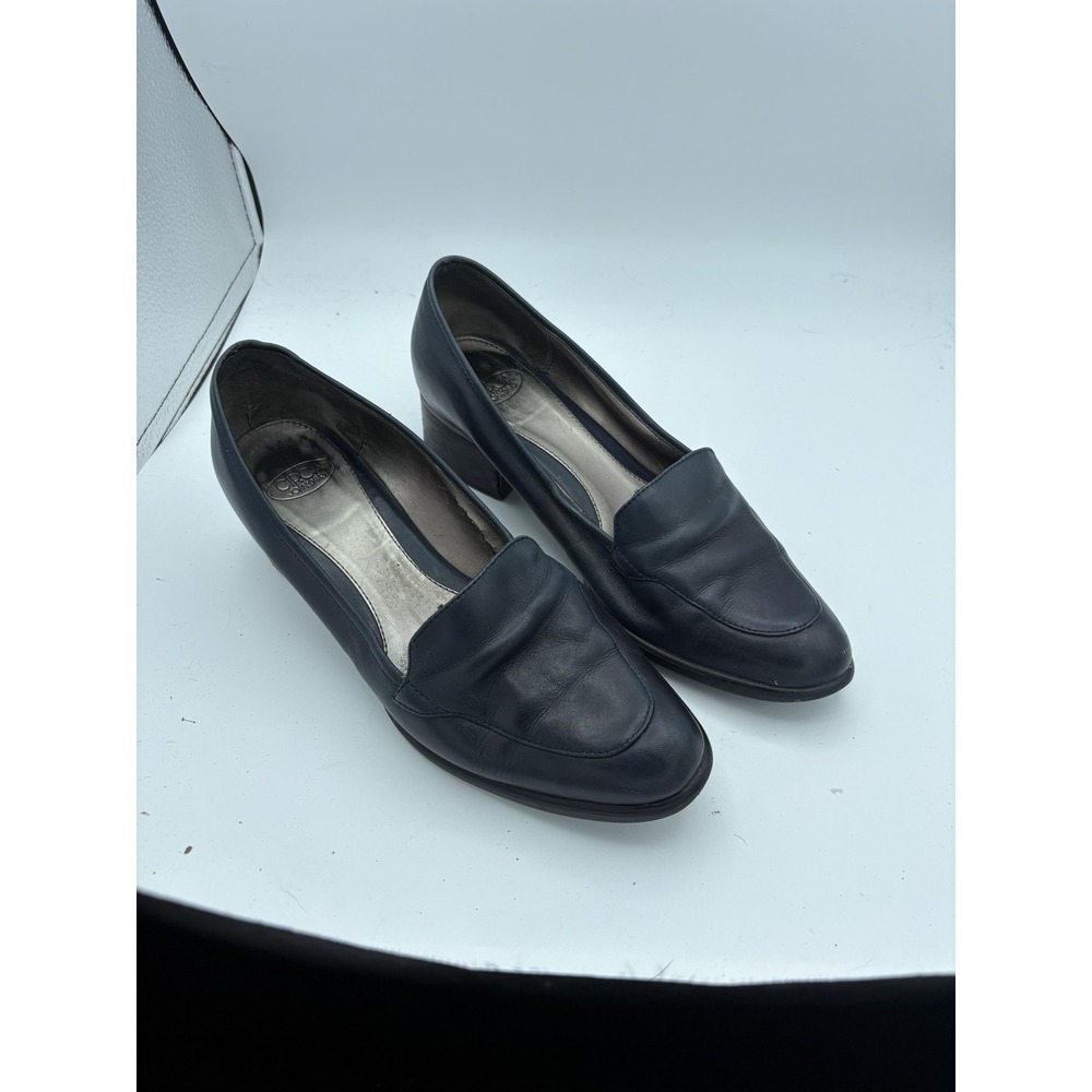 Circa Joan & David CJ Hawthorn Shoes Womens Size 6 Blue‎ Loafer Block Heel Pumps